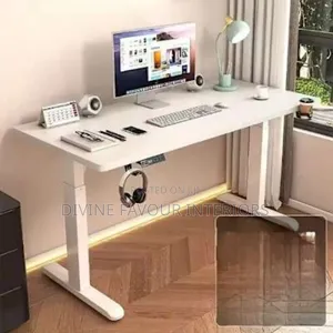 Computer Eletric Adjustable Height Table - White - 1.2m