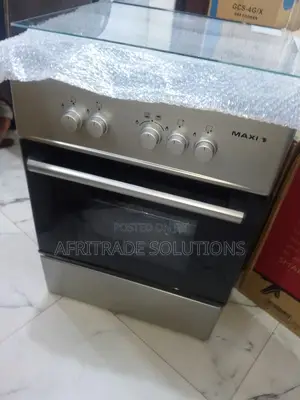 Maxi Gas Cooker 4 Burners – Elegant Gray Design