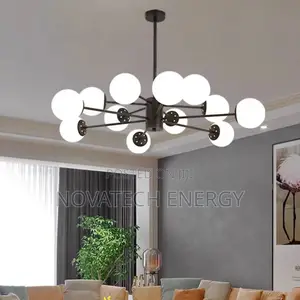 Frosted Glass Multiple Hands Chandelier Light