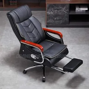 Executive Reclining Office Chair With Footrest