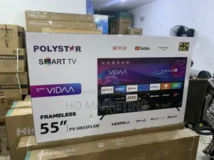 Polystar 55” Smart Tv – Ultra Hd, Hdr, Hdmi, Wi-Fi, Usb