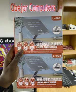 L-003 Stand Desktop Foldable 360° Rotatable Tablet, Laptop