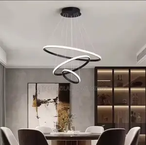 Modern Led Light 3 Ring Drop Chandelier Light