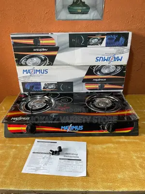 Maximus 2-Faced Tabletop Self Ignition Glass Gas Cooker
