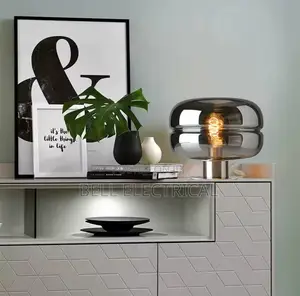 Smokey Post-Modern Simple Glass Table Lamp