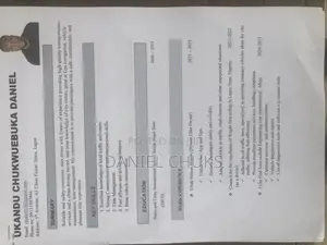 Cv for Driving Job