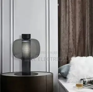 Black Spot Retro Glass Small Table Lamp