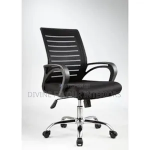 New Modern Design Back Line Mid- Swivel Chair