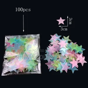 Starry Glow-in-the-Dark Wall Stickers (100pcs/Pack)