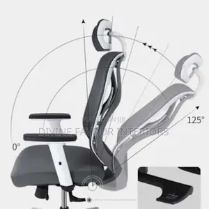 Executive Mesh Foam Swivel Office Chair - White Black