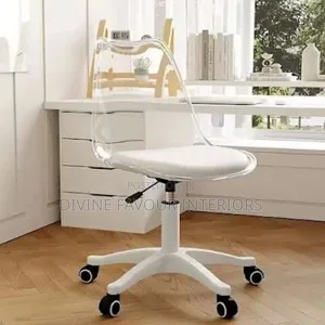 Home Office Transparent Tulip Swivel Chair