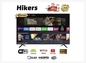 Hikers 43'' Frameless FHD Led Tv - Black + Free Wall Mount