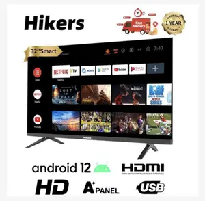 Hikers 32'' Frameless Android Smart Hd Led Tv - Black
