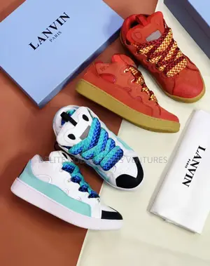 Officially Lanvin Sneakers (Light Blue X White Colour