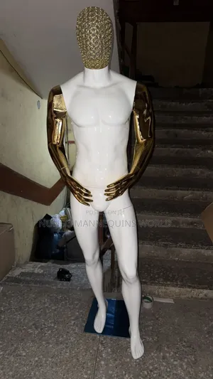 Basket/Net Head Male Gold And White Mannequin