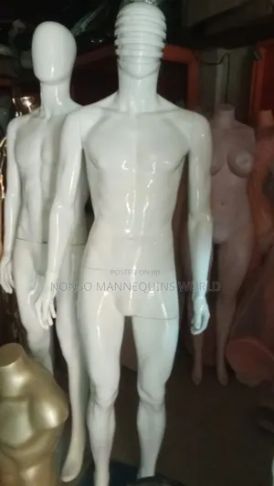 Glossy White Complete Male Mannequin