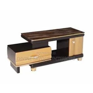 Modern Adjustable Tv Cabinet Stand With Drawer -Brown