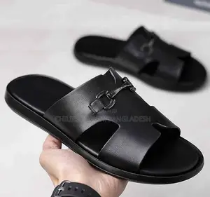 Stock Leather Pam Slippers Size 41