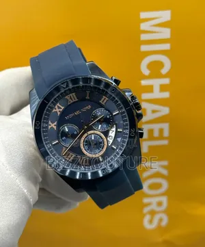 Original Michael Kors, Blue Dial, Genuine Leather Strapwatch