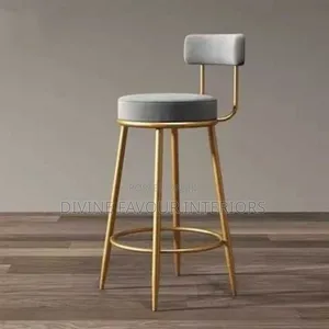 Luxury Modern Leisure Bar Stool - Grey