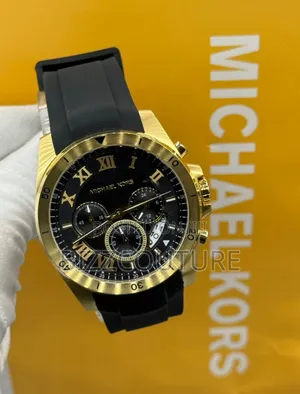 Original Michael Kors Black Dial Genuine Leather Strap Watch