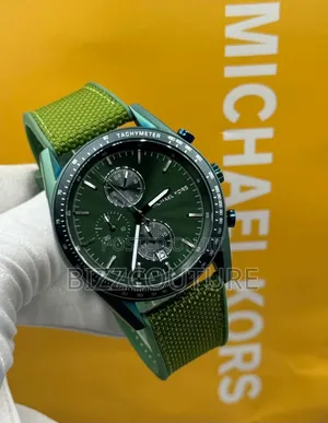 Original Michael Kors Analog Green Faux Leather Watch