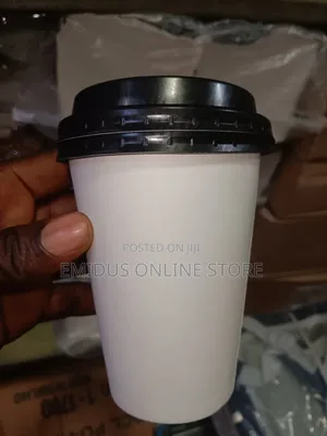 Coffee Paper Cup With Lid 12oz Pack of 50pcs