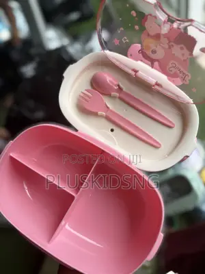 Kids Lunch Plate With Bottle(2/3 Compartments)