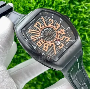 Franck Muller Vanguard Matte Black Dial Wristwatch