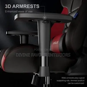 Furgle Computer Racing Gaming Chair + Footrest - Red Black