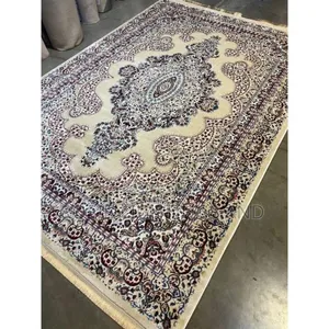 Designer Silk Center Rug - Cream4by6ft, 5by7ft