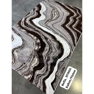 New Turkey Silk Palour Centre Rug ( Cream Brown)