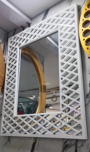 Unique White Bathroom Mirror