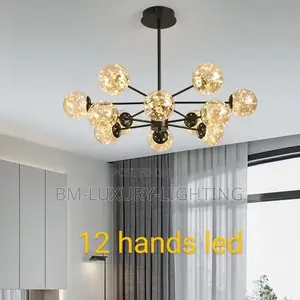 Sandyha Modern Glass Ball Hanging Chandelier