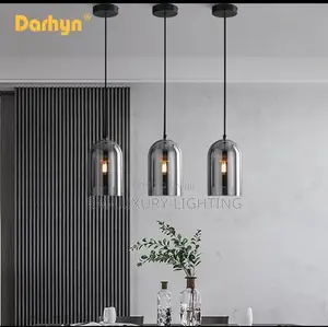 Led Pendant Light Nordic Gray Glass