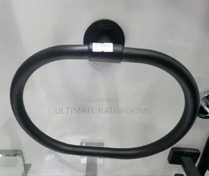 Made of Brass Black Towel Ring