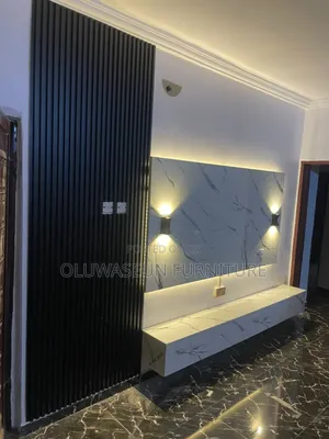 Tv Console With Drawers and Light by Oluwaseun Furniture