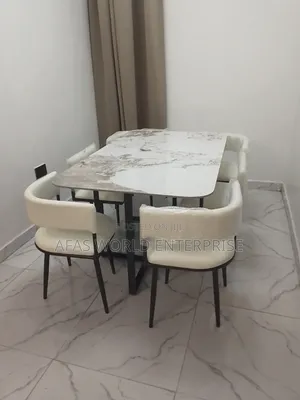 Marble Top Dining Table With 6 Chairs