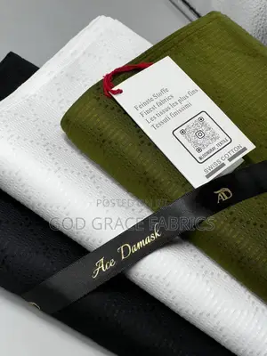 Original Swiss Cotton Ace Damask Brocade Atiku Voile
