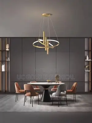 Modern Led Round Chandelier for Living Room Kitchen Bar
