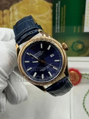 Original Cartier Blue Genuine Leather Strap Watch
