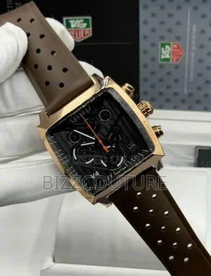 Original Tag Heuer Brown Genuine Leather Strap Watch