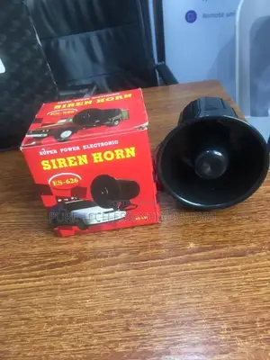 Electric Fence 6tones Black 12v Siren 