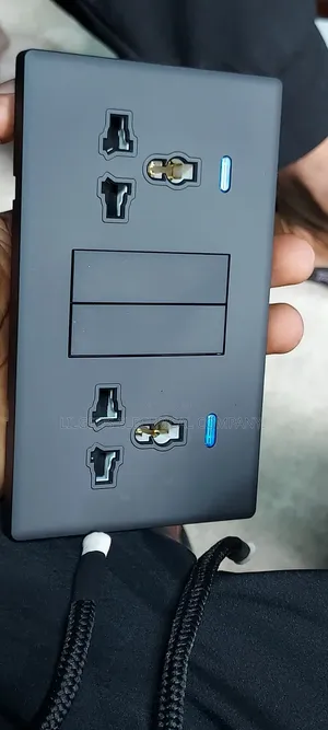 Flat Button Series Uk Bolton Double and Single Socket