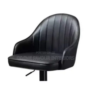 Bar Stool With Adjustable Height - Black