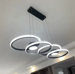 Nordic Minimalist Modern Circular Led Chandelier Bedroom