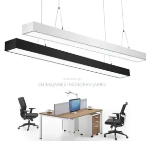 Modern Simple Led Office Chandelier Long Strip of Aluminum