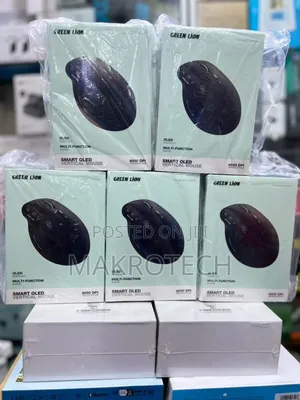 Green Lion Smart Oled Vertical Mouse - Black
