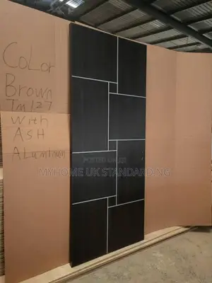 Hdf Wooden Room Door (Black) 3ft