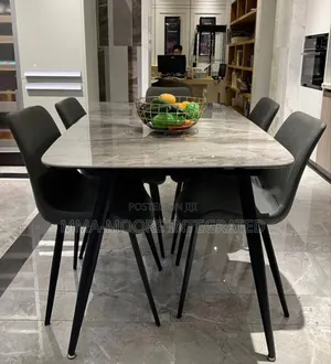Marble Top Dinning Table Set by 4 Chairs
